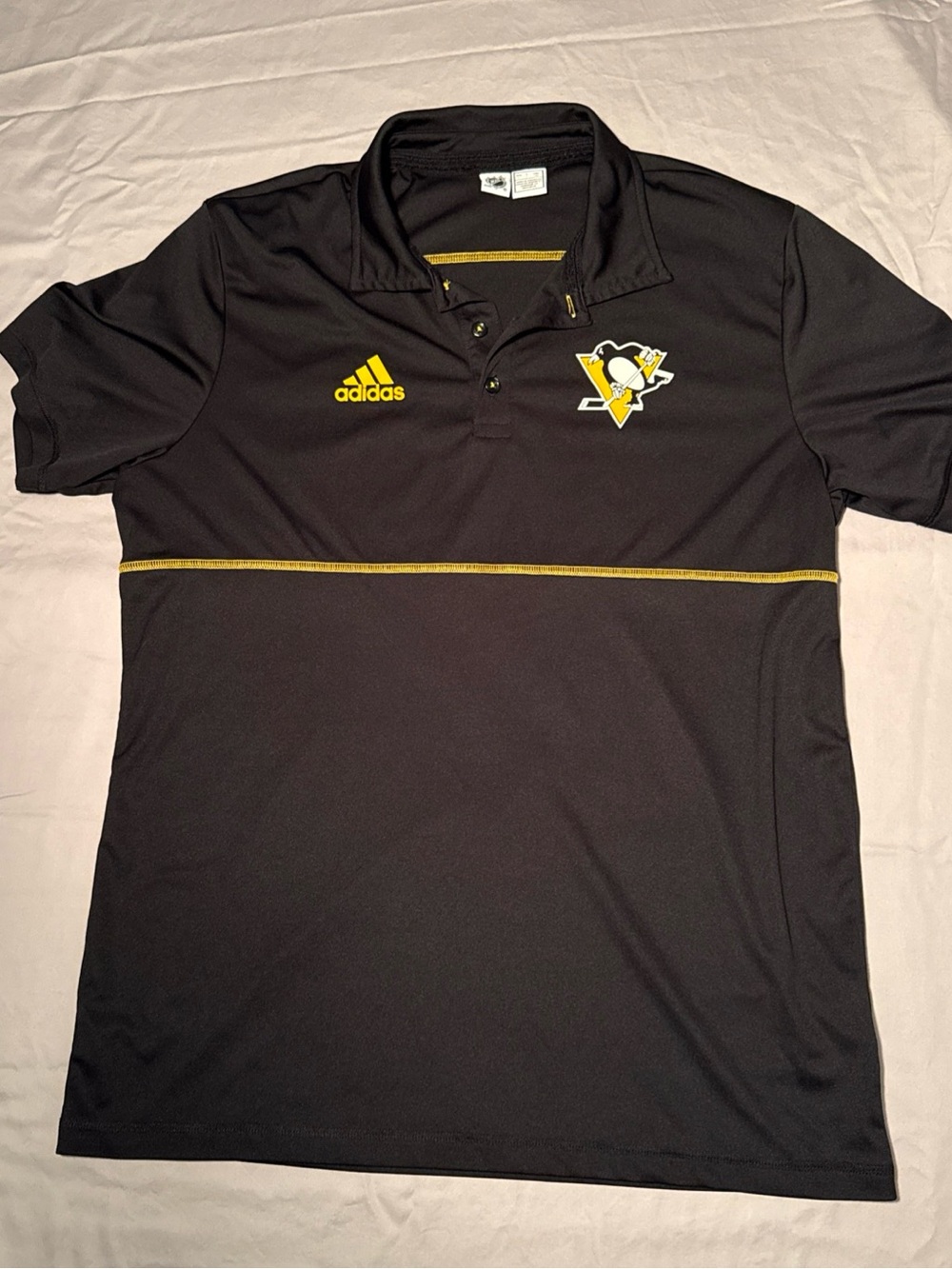 NHL Black & Yellow Pittsburgh Penguins Polo by NHL
